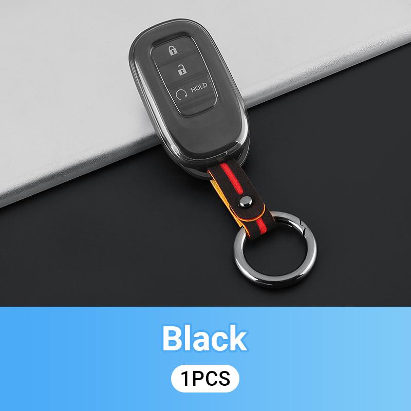 Чехол для автомобильного ключа из ТПУ, пластиковый, держатель, защитный чехол для брелока, аксессуары для Honda CR-V CRV CR V 6-го поколения 2023 2024 2025 Hybrid