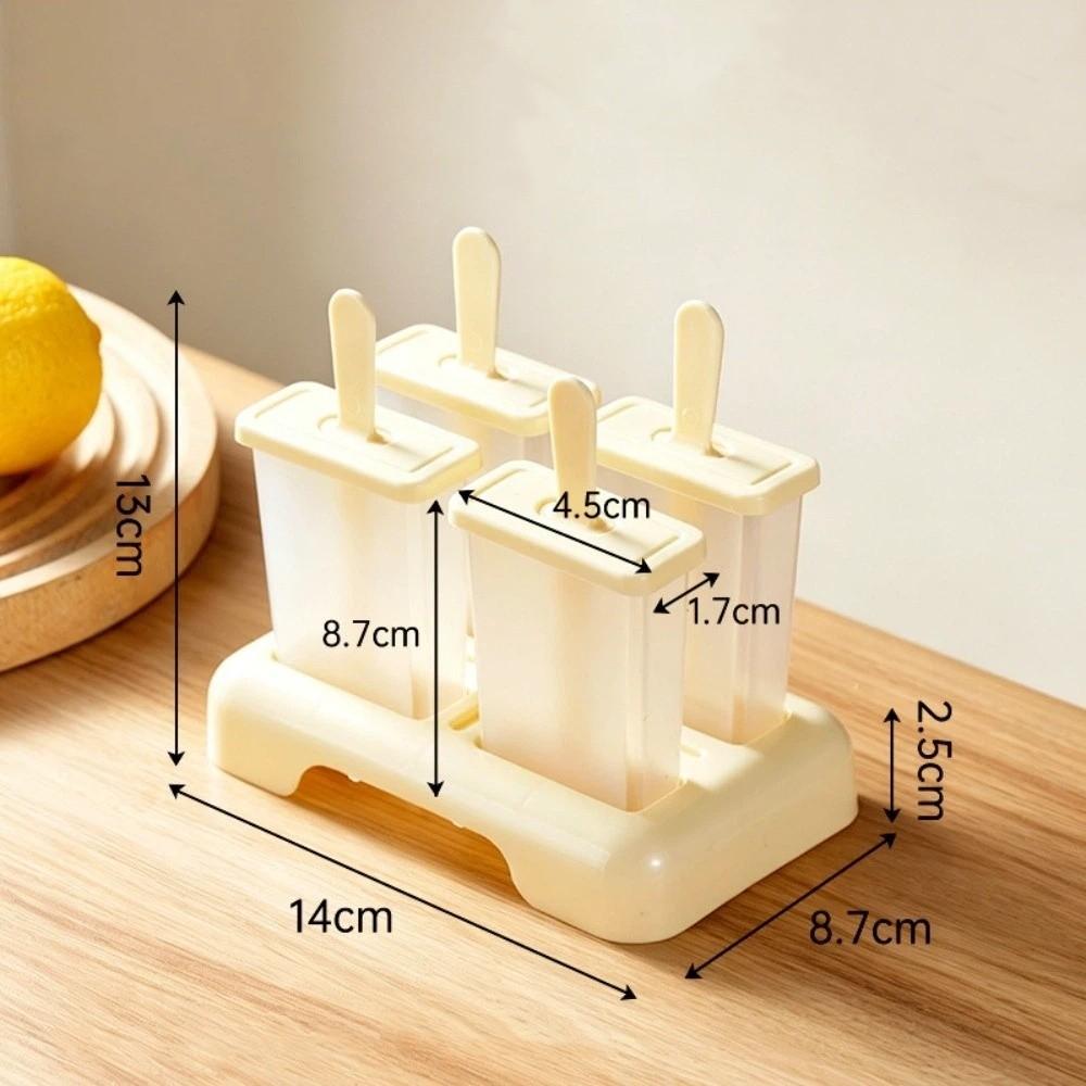 DIY Homemade Ice Box Creative Design Popsicle Mold Cube Tray Ice Cream Popsicle Mold Kitchen Use