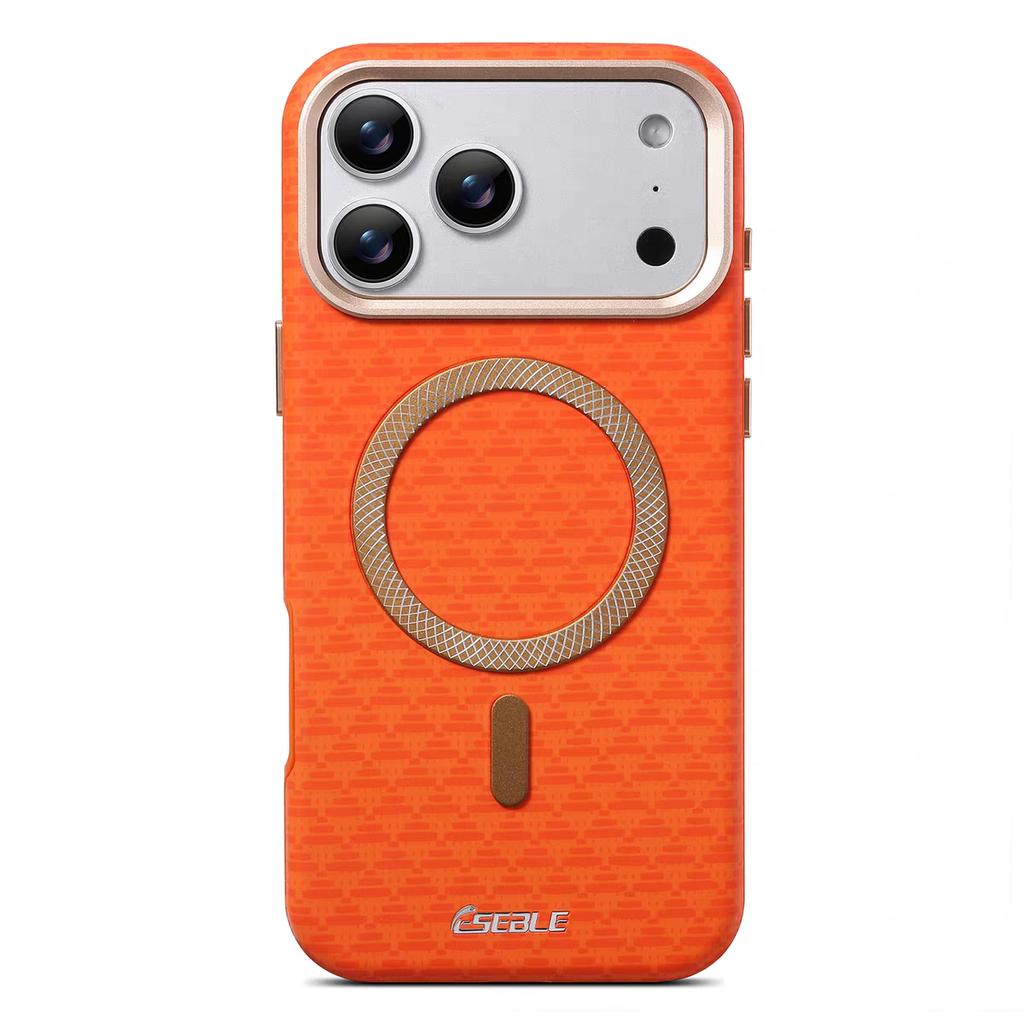 Роскошный Битмапный Кожаный Магнитный Чехол Для Телефона Для iPhone 17 16 15 14 13 Pro Max Для Magsafe Беспроводной Зарядки Металлическая Кнопка Бампер Чехол