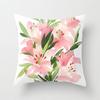 Watercolor-Style Floral Paintings Double-Sided Printed Pillow Cover Short Plush Suitable Living Rooms Sofas Throw Cushion Cover