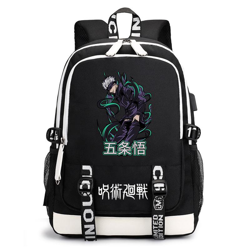 Jujutsu Kaisen Принт Школьный рюкзак Повседневный Аниме Daypack для Мальчиков Девочек Школьная сумка Легкий