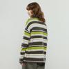 Chuyu Women's Striped 100% Merino Wool Knit Top