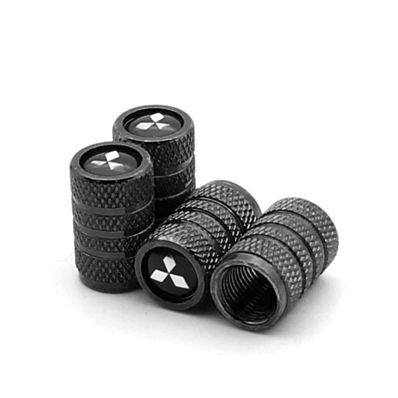 Car Valve Cap Decorative Dustproof Tire Valve Stem Caps For Mitsubishi outlander Sport Mirage Eclipse cross Pajero ASX Lancer
