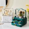 Makeup Organizer Storage Box Dust-Proof Desktop Drawer Jewelry Organizer Transparent Portable Handle Skincare Storage Containers