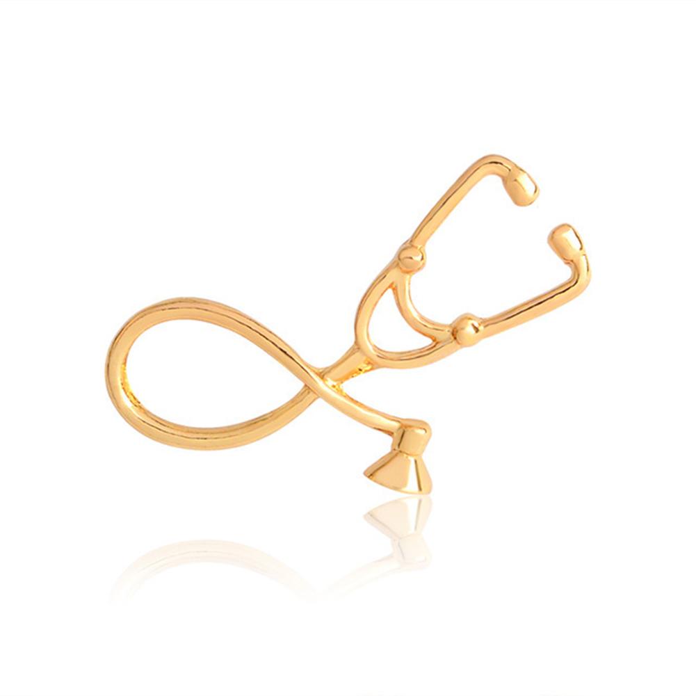 Creative Doctor Stethoscope Brooch Cute Cartoon Pins Jewelry Accessories For Women Girls