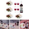 33Pcs Dollhouse Food Drinks Set Mini Wine Bottles Plates Knife Fork Glasses for Living Room