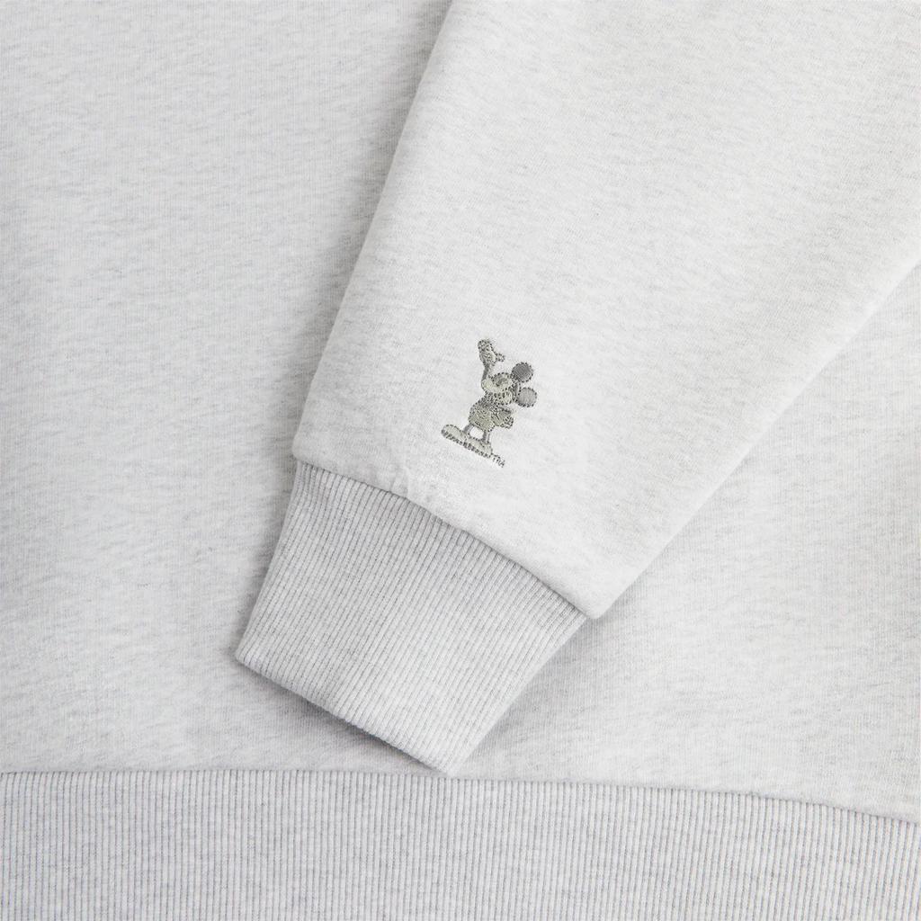 Kith For Mickey & Friends Cyber Monday Pluto Classic Logo Crewneck Light Heather Grey Men Tops KHM031783-002