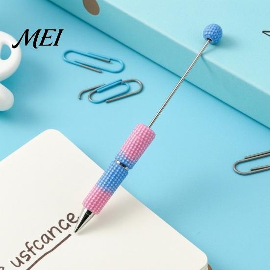 DIY Crafting Pens Beadable Pen, Colorful Fancy Beaded Ballpoint Smooth Flow Gift for Students, Party Favors, Creative Office Supplies