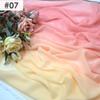 100D Chiffon Fabric Gradient Color Organza Tulle Fabric For Diy Ancient Style Hanfu Dress Stage Dance Costume  Drape Decor Craft