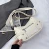 Stylish Vintage Crescent Bag For Women With Soft Pu Material And Trendy Colors