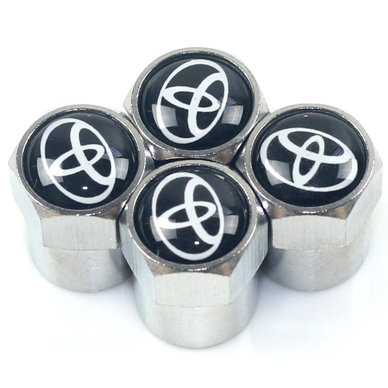 Колпачки на ниппель колес автомобиля Декор колес Для Toyota Corolla Yaris Camry Reiz Camry CHR Avensis RAV4 Prado Auris Автомобильный брелок