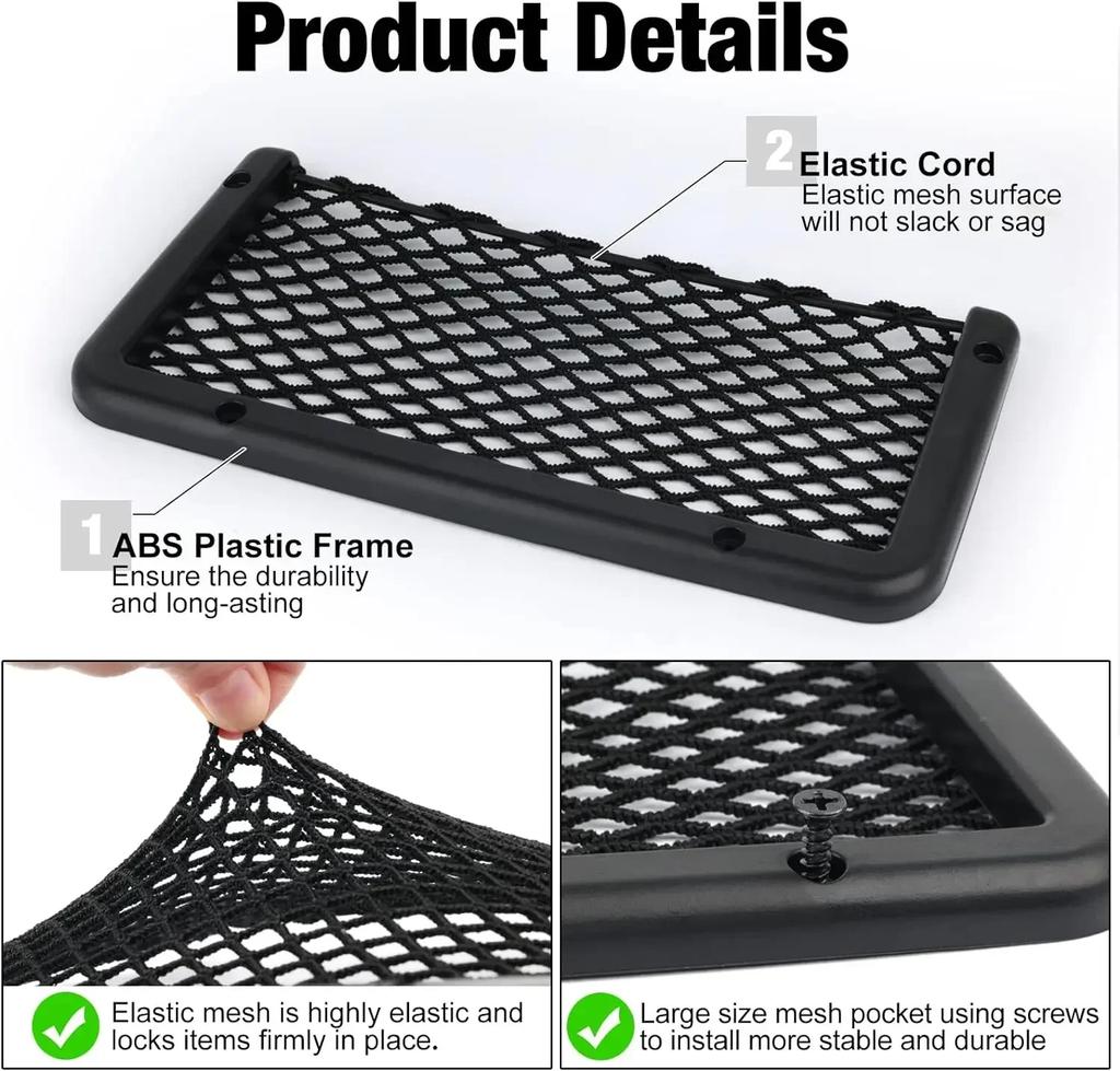 Car mobile phone storage net bag, in car storage supplies, in car storage bag, ticket storage compartment, miscellaneous box