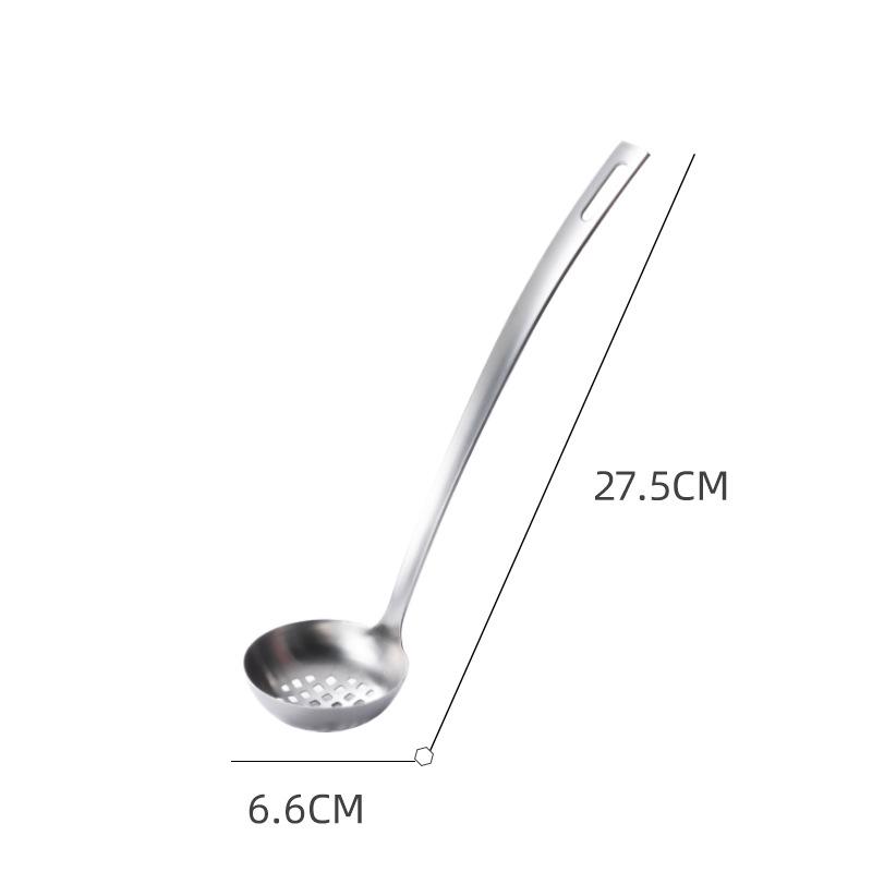 HANYANG Нержавеющая сталь 304 Половник для супа Раковина для супа Утечка супа Длинная ручка Утолщенный песочный светильник Горячий половник Кухонный половник для супа