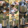 CAMPINGMOON SW-7 Кофеварка для перколяции Удобная американская кофеварка с фильтр-прессом Бесплатная фильтровальная бумага Чайник из нержавеющей стали