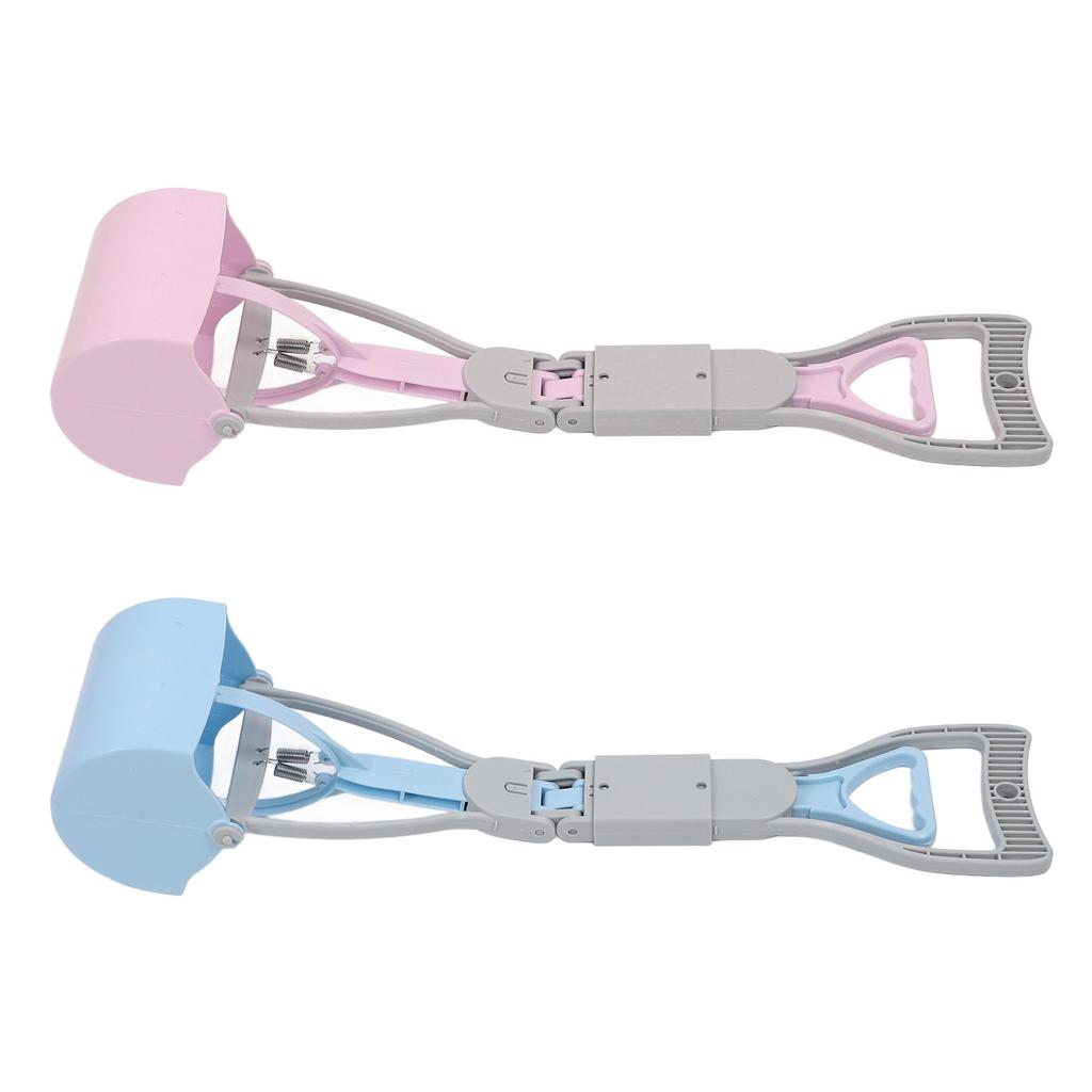 Non Breakable Pet Pooper Scooper for Dogs Long Handle High Strength Spring Large Poop Picker Upper F
