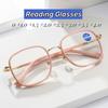Ladies Square Reading Glasses Fashion Trend Presbyopia Glasses for Women Men Optical Prescription Farsight Eyeglasses 0 To +4.0
