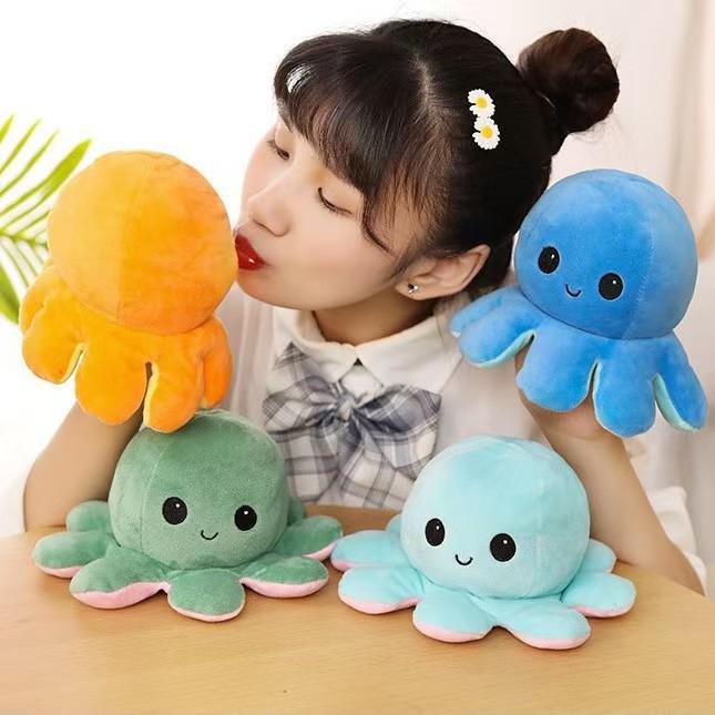 Creative Double-Sided Flip Octopus Plush Doll – Cute and Funny Children's Gift