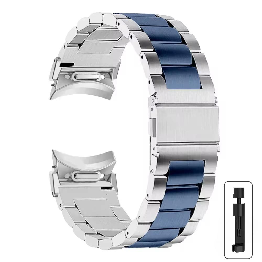 Без зазоров Быстрая установка Стальной ремешок Для Samsung Galaxy Watch 6 Classic 43 47 мм Для 7 6 5 4 44 40 мм 5 Pro 45 мм Металлический браслет