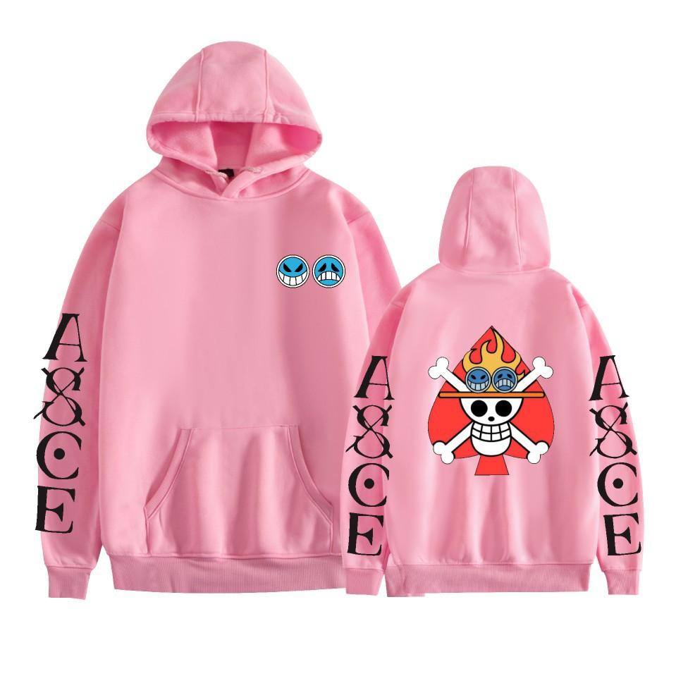 Худи Аниме ONE PIECE Осень Длинный рукав Унисекс Мультяшные Пуловеры Уличная одежда Графическая одежда Толстовка