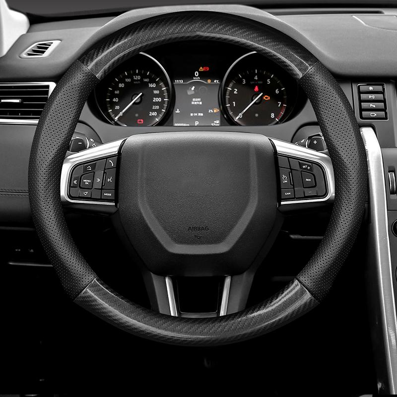 No Smell Thin For Range Rover Sport Steering Wheel Cover Genuine Leather Carbon Fiber Fit P360 S P400 Dynamic SE HSE