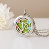 Essential Oil Diffuser Locket Necklace, Om Chakra 30mm