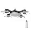 Electric Ceiling Fan Drone Fan E26/E27 Silent Wireless Electric Fan with Light Remote Control Universal Dimming for Home