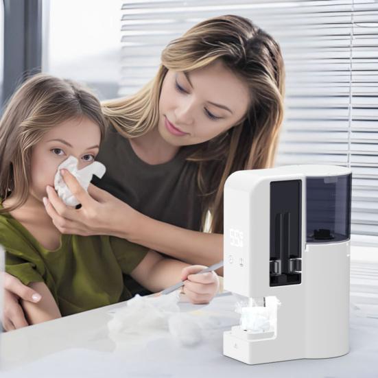 Подогреватель полотенец для лица Автоматический Подогреватель одноразовых полотенец Резервуар для воды 500 мл Портативный Отпариватель сжатых полотенец для домашнего спа