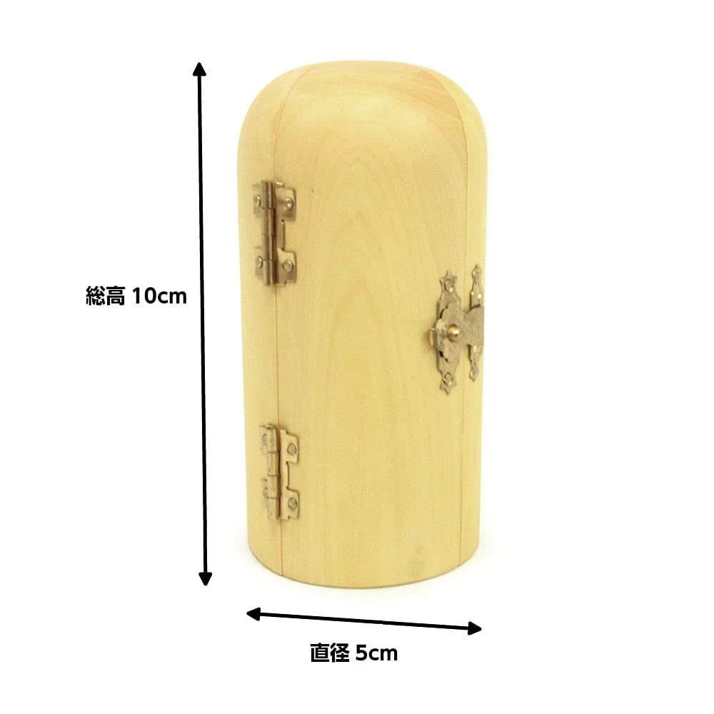 Kurita's Special Buddhist Statue [Three Open Buddhas] (Cylindrical) Kannon, Manjusri, and Samantabhadra (10cm high, 4cm diameter, 13cm opening width)