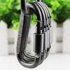 1Pcs Carabiner Travel Kit Outdoor Survival D-Ring Locking Carabiner Clip Aluminum Alloy Climbing Keychain Hanging Hook Buckle