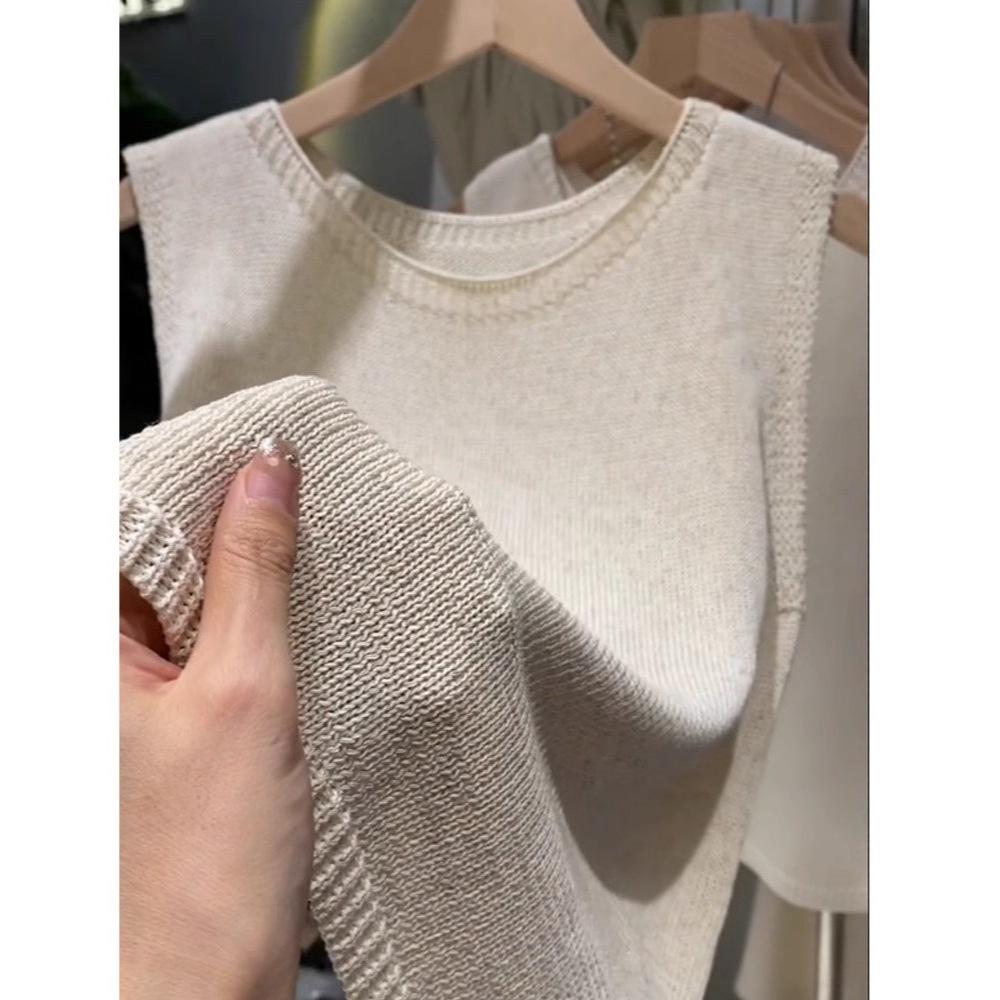 Настоятельно рекомендуется! Супер удобный трикотажный жилет из льна Tencel для женщин - идеальная летняя майка без рукавов.