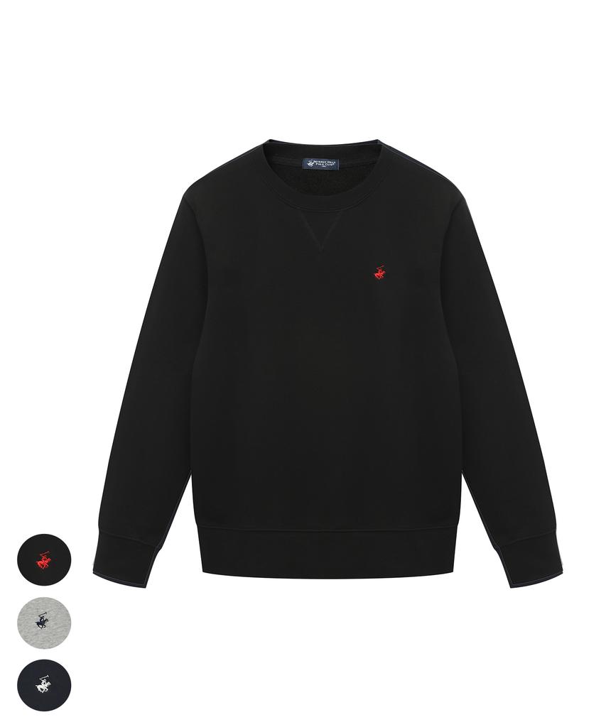 BHPOLOCLUB Men'S Semi-Oversized Cotton Sweatshirt 3 Colors A240101Shm01
