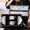Элегантный подарочный набор из керамической чашки и блюдца (2 чашки, 2 блюдца)