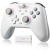 X05 Wireless Gamepad Bluetooth Gaming Controller Compatible with PC/Phone/Switch/ Steam Gamer, RGB Light, Hall Effect(White)