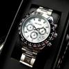 Megir 8104G 8104 Sports Quartz Watches Stainless Steel Band Men Watch Brand Luxury Three Dials Waterproof Chronograph Wristwatch