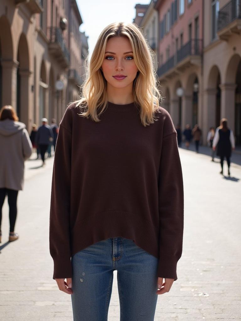 Осенний комплект свитера крупной вязки для женщин, свободный повседневный пуловер оверсайз, базовый слой, верхняя одежда