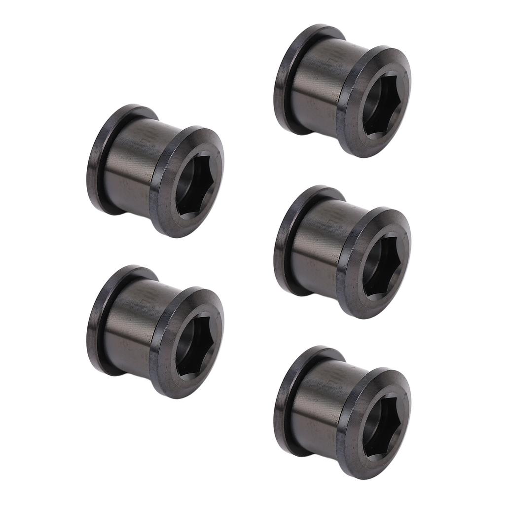 5 шт. 6,5 мм болтов для одной передней звезды, комплект из высокопрочного титанового сплава, универсальный комплект болтов для передней звезды для велосипеда, черный