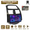 Автомобильная магнитола Android Car-Play для Chevrolet Spark 2010-2015 Мультимедийный проигрыватель Головное устройство Стерео Навигация GPS BT WIFI, 2+64 ГБ