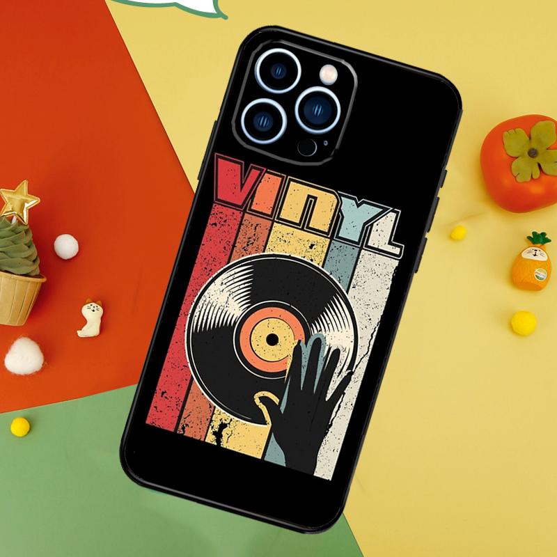 Виниловая пластинка DJ Арт Чехол для iPhone 13 12 Mini 11 14 15 16 Pro Max XS X XR 7 8 14 15 16 Plus Чехол для телефона