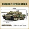 Mold King 20020 High-tech MOC Leopard 2 Tank Building Blocks Toys, набор военных транспортных средств Building Blocks, электрические Building Blocks с пультом дистанционного управления