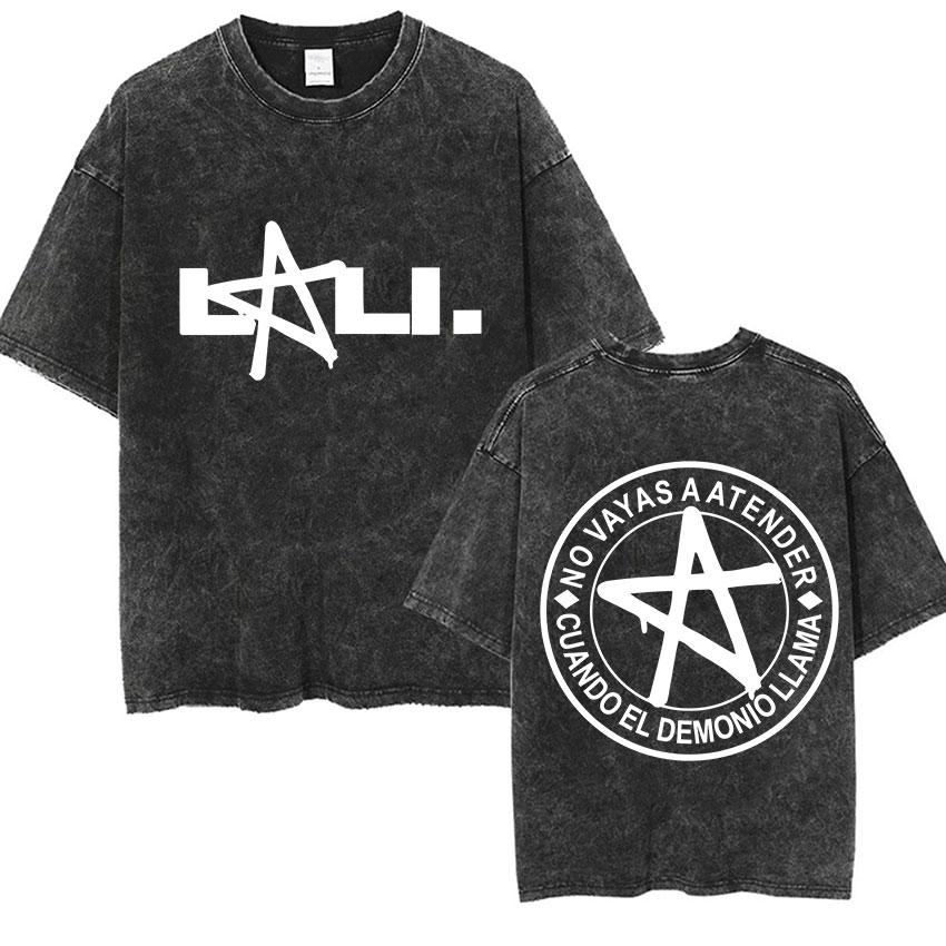 Lali Esposito Estadio Velez Tour  Vintage Washed T Shirts Men Womens Casual Fashion Oversized Tshirt Fans Gift Streetwear