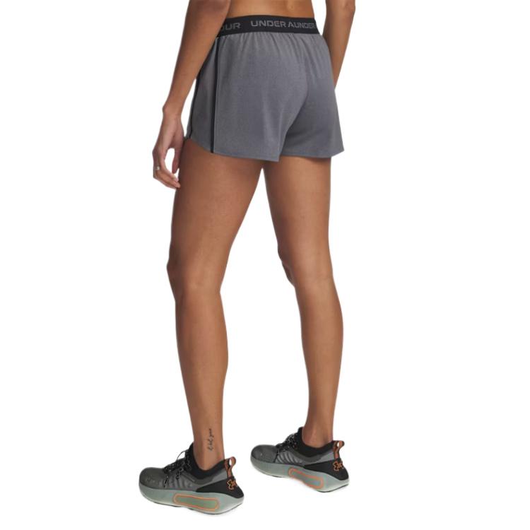 Under Armour Techplay Up Модные Удобные Трендовые Простые Шорты средней посадки Спортивные шорты Женские шорты Серый 1389882-025