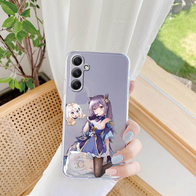 Мягкий прозрачный силиконовый чехол с рисунком из мультфильма для Samsung A55 M35 S24 Xiaomi Redmi Note 13 Poco C65 iPhone Camera Противоударный защитный чехол