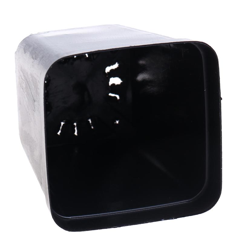 10шт черные цветочные горшки пластиковые горшки маленькие квадратные горшки для суккулентных растений
