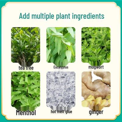 Имбирный самонагревающийся согревающий пластырь-компресс для коленей, шеи и плеч