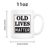 11Oz Blank Sublimation Ceramic Mug Creative Letter Pattern Ins Style Coffee Cup