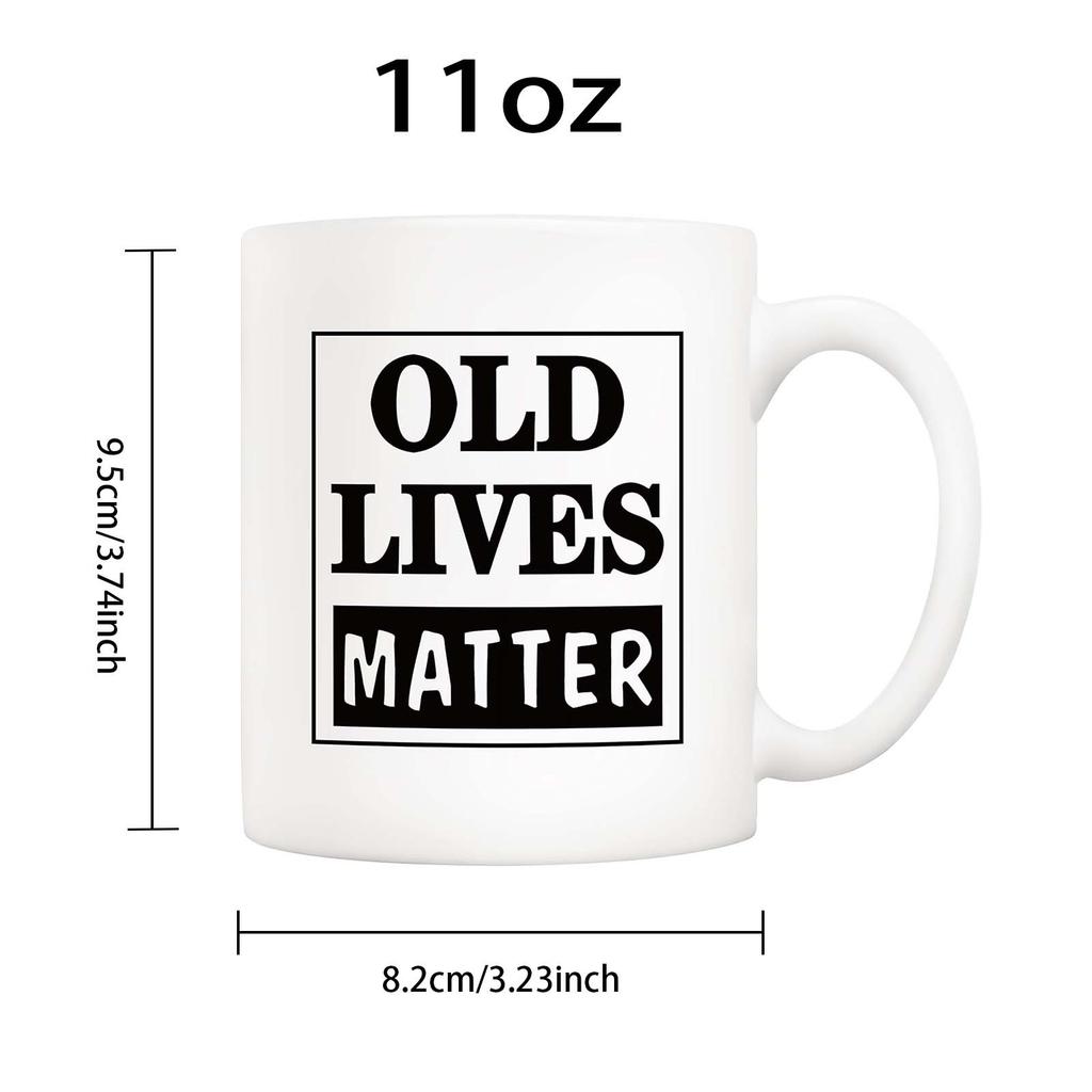 11Oz Blank Sublimation Ceramic Mug Creative Letter Pattern Ins Style Coffee Cup