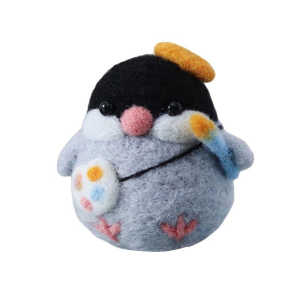 Handmade Material Kit Felting Starter Kit Animal DIY Wool Felt Materials Set Needle Felting Kit