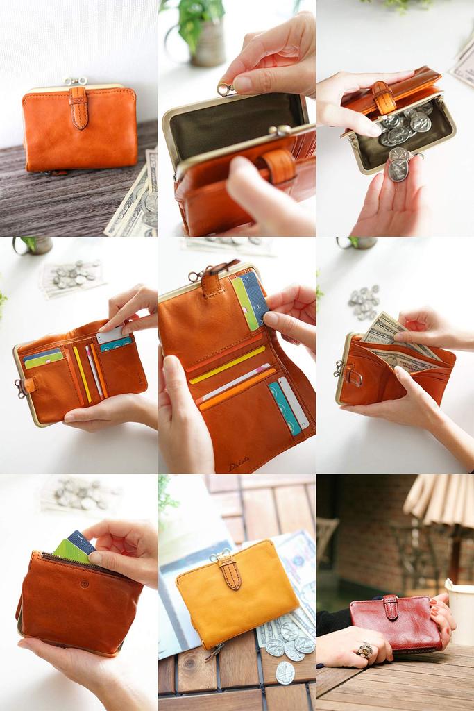 Кошелек Clap Bifold из натуральной кожи Clapton 0035101 Camel [Dakota] (0030101) Женский DA-31501-45
