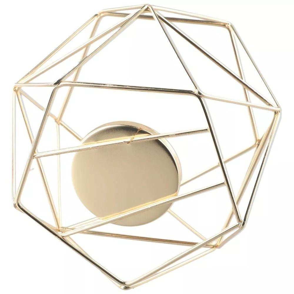 Металлический подсвечник полый держатель света новый многоугольный подсвечник рождественский