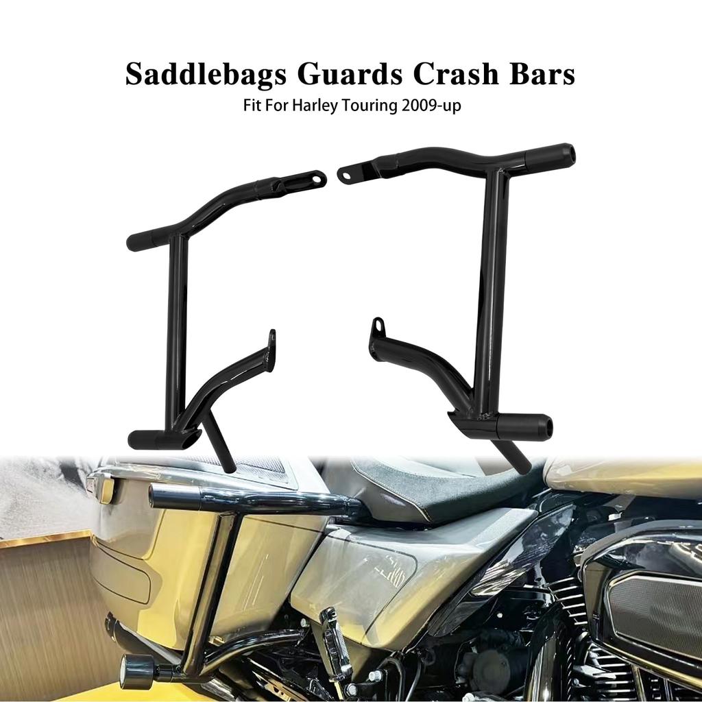 HDBUBALUS кронштейн для защиты седельной сумки мотоцикла, заднее крепление, опора для седельной сумки для Harley Touring Street Glide FLHX Road Glide 2009 2024, черный -